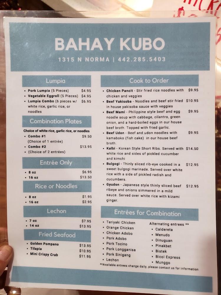 Bahay Kubo Menu image 2